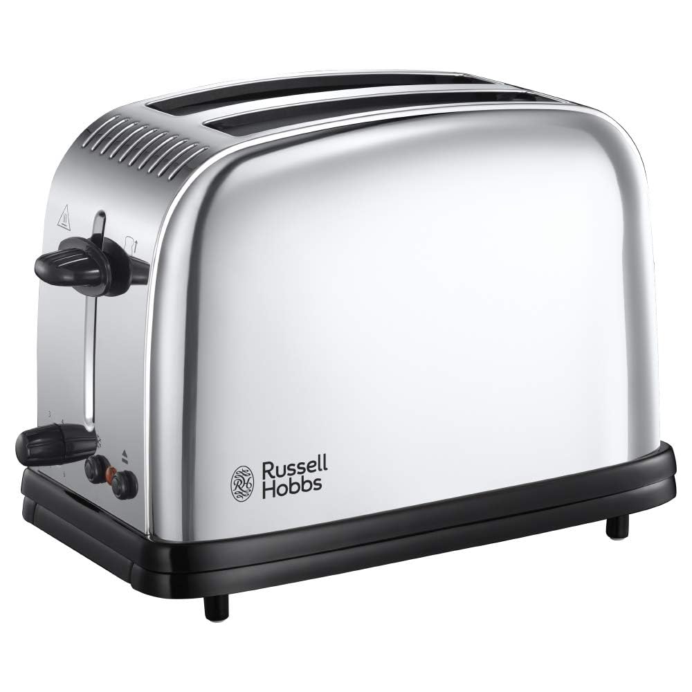 Russell Hobbs Toaster Grille-Pain, Cuisson Rapide et Uniforme - 23311-56 Victory & Bouilloire 1L, Ebullition Rapide, Marquage Tasses, Ouverture Facile, Design Compact - 24990-70 Victory : Cuisine et Maison