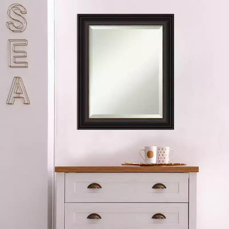 20" x 24" Trio Framed Wall Mirror Oil Rubbed Bronze - Amanti Art