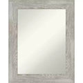 24" x 30" Non-Beveled Dove Gray Wash Wall Mirror - Amanti Art: Modern Rectangular Vanity, Includes Mount Hardware