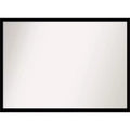40" x 29" Non-Beveled Jet Black Wall Mirror - Amanti Art