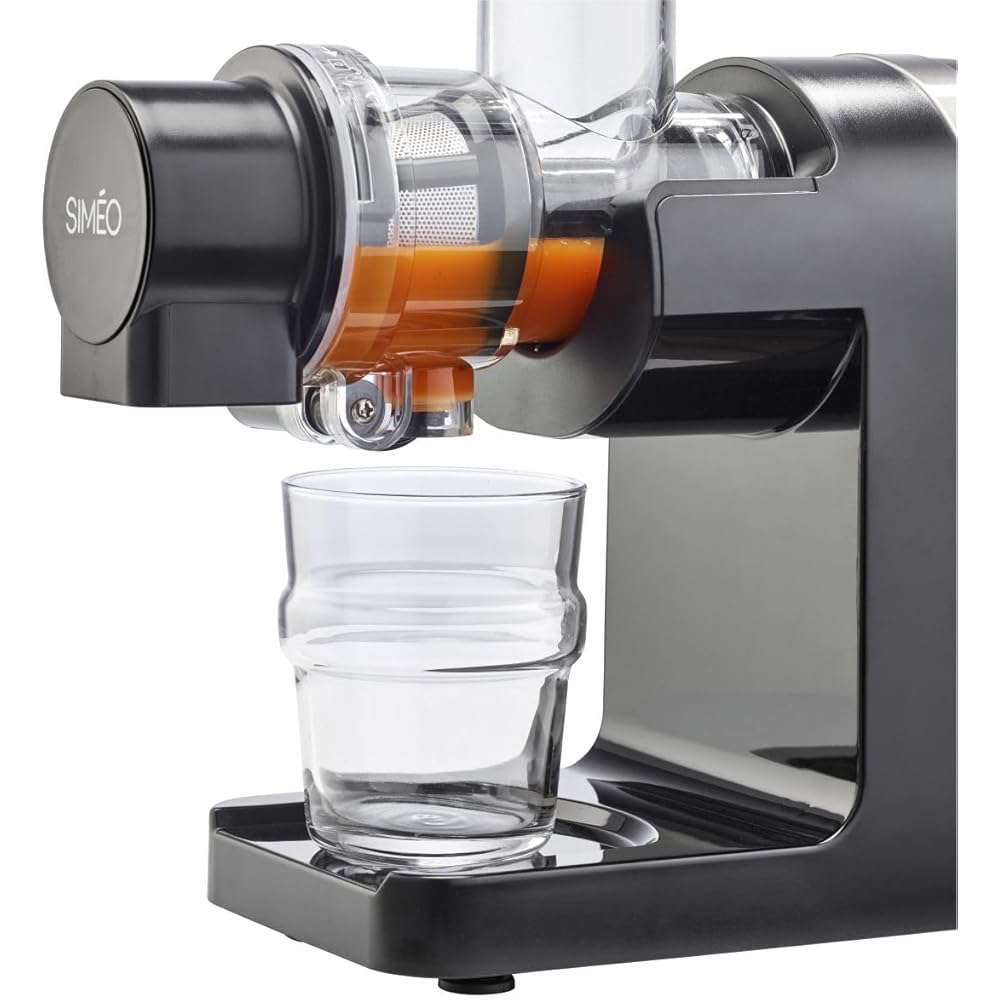 Riviera-et-Bar, PCJ677, Centrifugeuse Digitale Inox, 1300W, Rouge, Capacité 1,2L, Tube Alimentaire 84mm, Bac à Pulpe 2L, 5 Vitesses, Accessoires Inclus, Idéale pour Jus Frais Maison : Cuisine et Maison