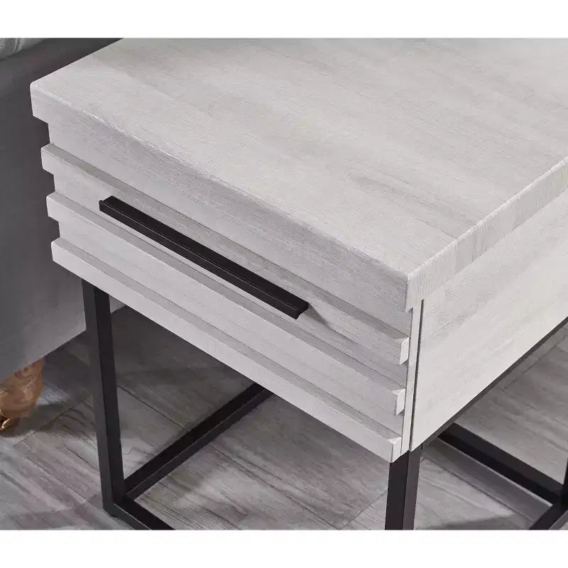Roundhill Furniture Celestial Contemporary Storage End Table