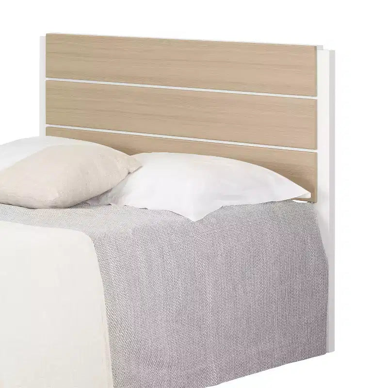 HomeStockMunich Headboard White And Soft Elm Minimalist Style