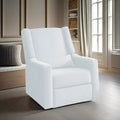 Luxury Power Motion Recliner with USB Charging, Swivel, and Lumbar Support for Nursery Comfort