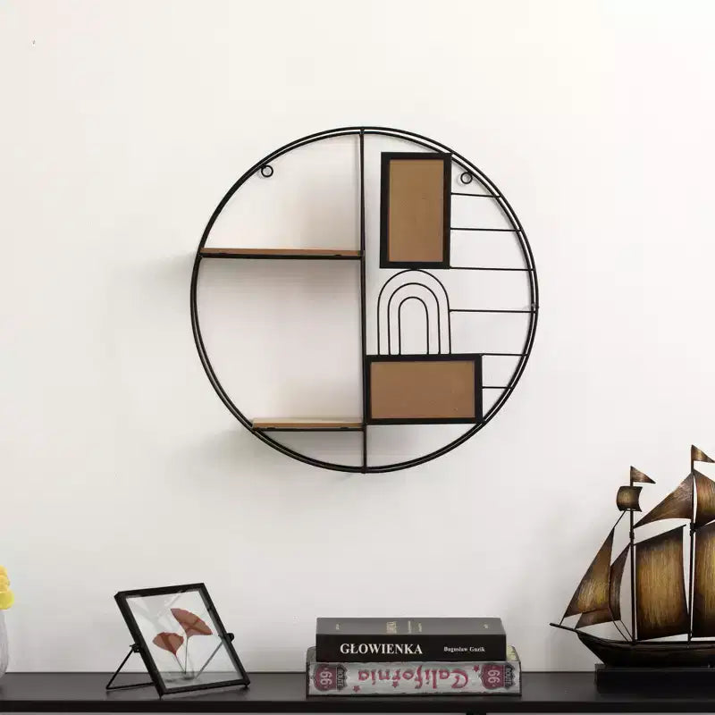 Vintiquewise Modern Decorative Wall Shelf - Stylish Multi-Functional Metal Display