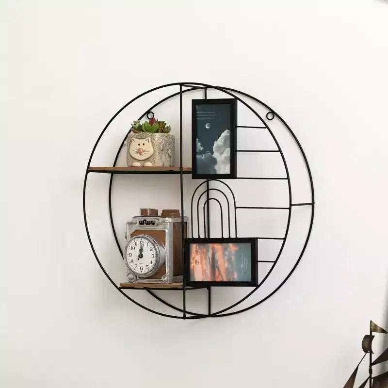 Vintiquewise Modern Decorative Wall Shelf - Stylish Multi-Functional Metal Display