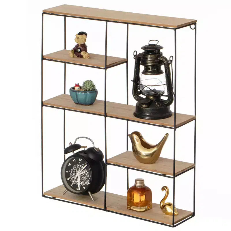 Vintiquewise Modern Decorative Wall Shelf - Stylish Multi-Functional Metal Display