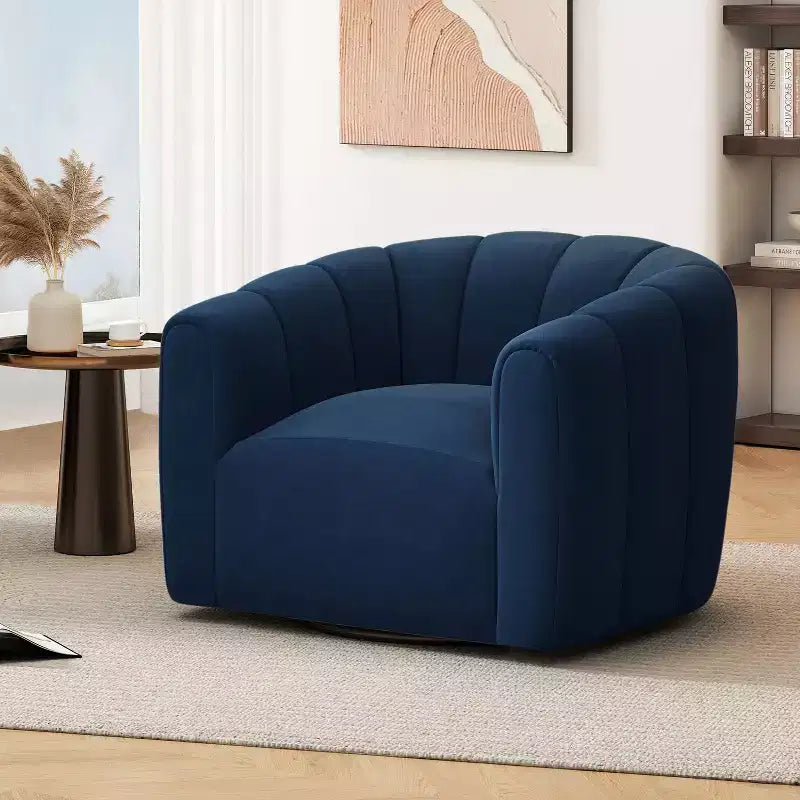 Christopher Knight Home Zarabel Indoor Modern Upholstered Swivel Accent Barrel Club Chair