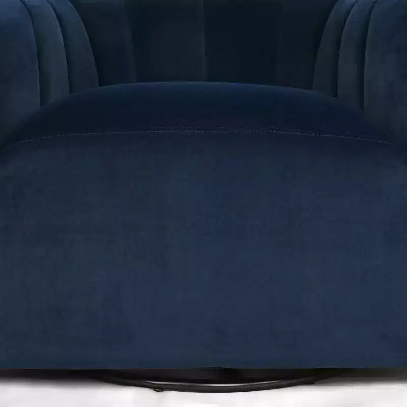 Christopher Knight Home Zarabel Indoor Modern Upholstered Swivel Accent Barrel Club Chair