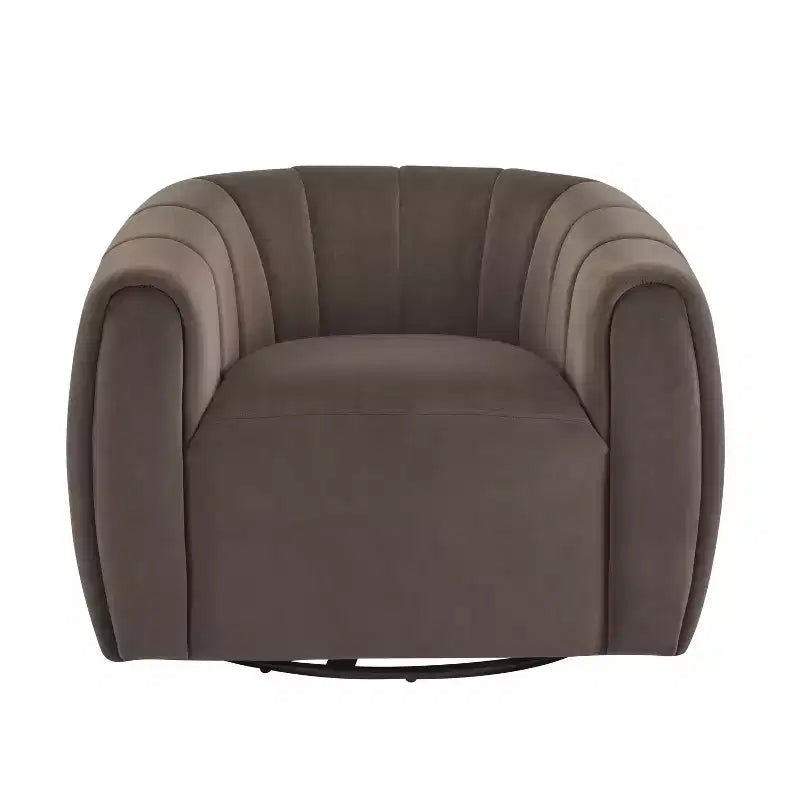 Christopher Knight Home Zarabel Indoor Modern Upholstered Swivel Accent Barrel Club Chair