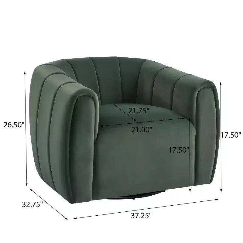 Christopher Knight Home Zarabel Indoor Modern Upholstered Swivel Accent Barrel Club Chair