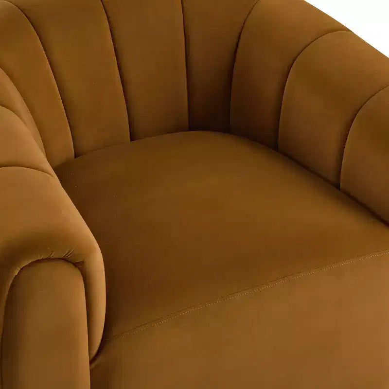 Christopher Knight Home Zarabel Indoor Modern Upholstered Swivel Accent Barrel Club Chair
