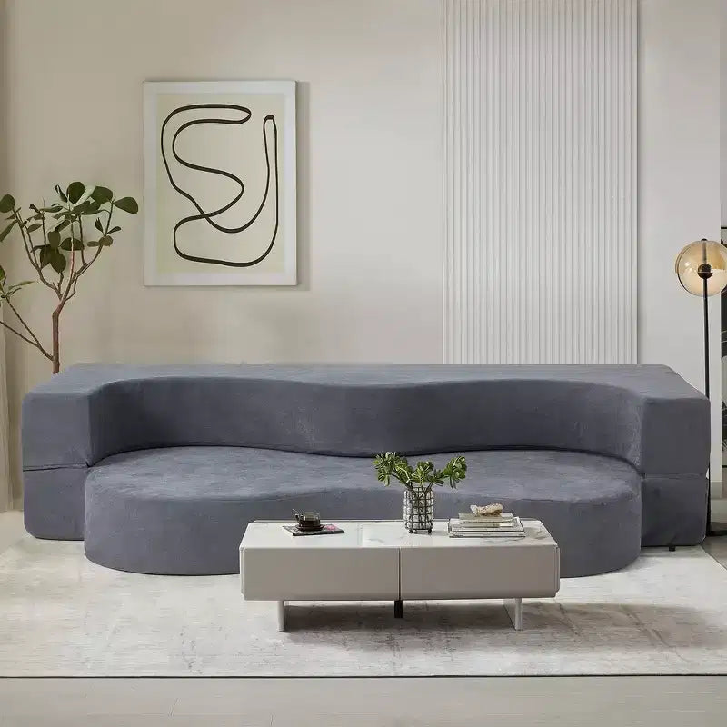EROMMY Folding Sofa Bed, Floor Sofa Couch, Convertible Sofa Bed With high density foam