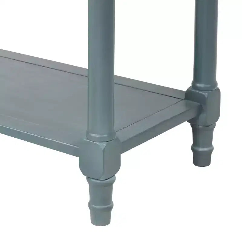 Whisen Classic Narrow Console Table with Three Storage Drawers and Bottom Shelf