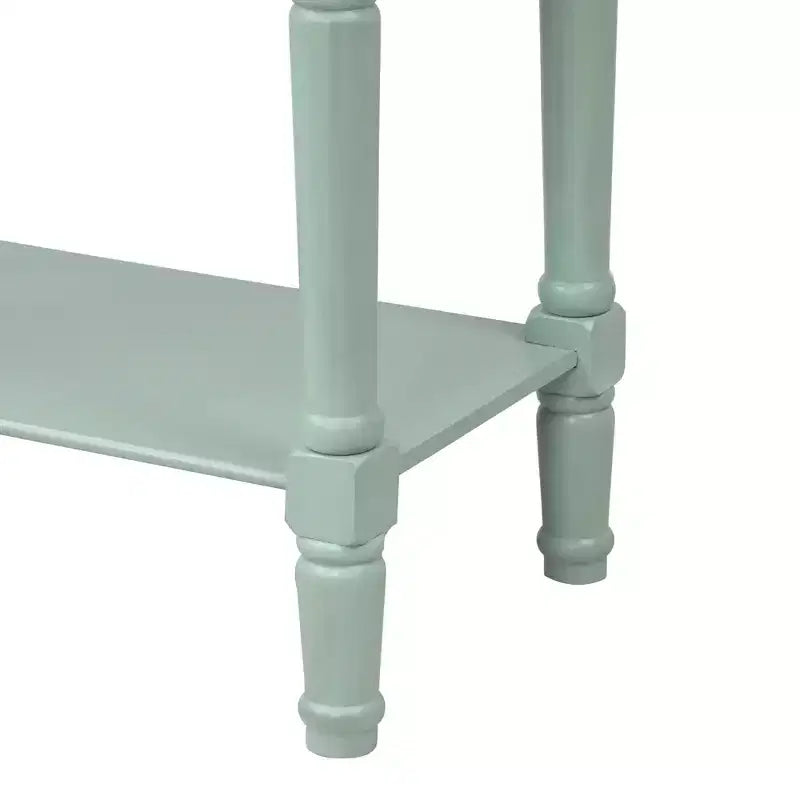 Whisen Classic Narrow Console Table with Three Storage Drawers and Bottom Shelf
