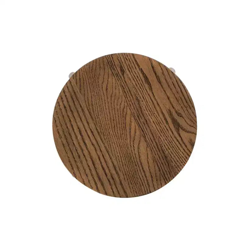 Jennifer Taylor Home Spencer Minimalist Oak Wood Adjustable Bar Counter Stool, Walnut Brown Oak Wood