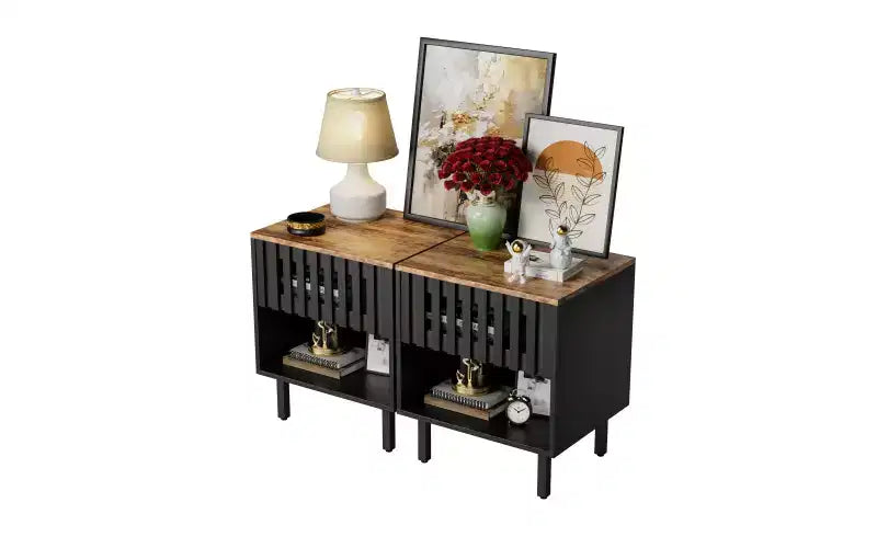 Modern Bathroom Floor Cabinet &Linen cabinet with Adjustable Shelves,Antique Brass