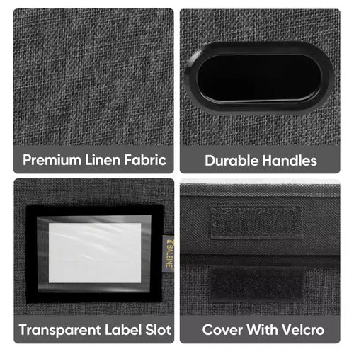 1PC/2PC Hanging File Box Folder Organizer - HOMLUX: Lid & Collapsible
