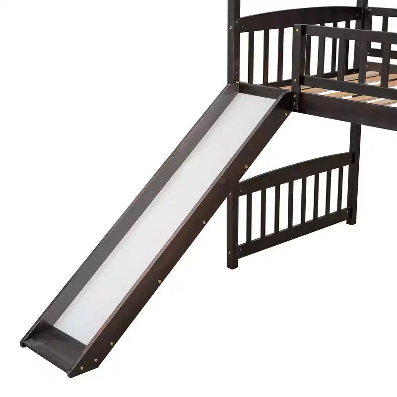 Whisen 79.5L x 41.8W Modern Design Twin Size Loft Bed House Bed with Slide