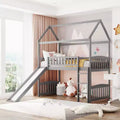Whisen 79.5L x 41.8W Modern Design Twin Size Loft Bed House Bed with Slide