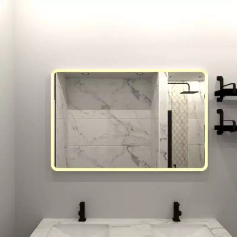 24 X 32 Rectangular Framed Dimmable Anti-Fog LED Wall Bathroom Vanity Mirror Lighted Mirror