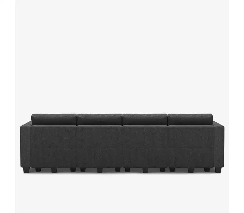 Belffin Modular Weave Sleeper Sofa with Storage Seat (8 Seats + 6 Sides)