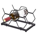 Unique Bargains Countertop Freestanding Geometric Space Saving Wine Rack