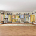 Timate U4 U Shape Garment Rack Heavy Duty Clothes Rack, Expandable Clothing Rack Wall Mounted Closet Extra Large Walk in Closet System