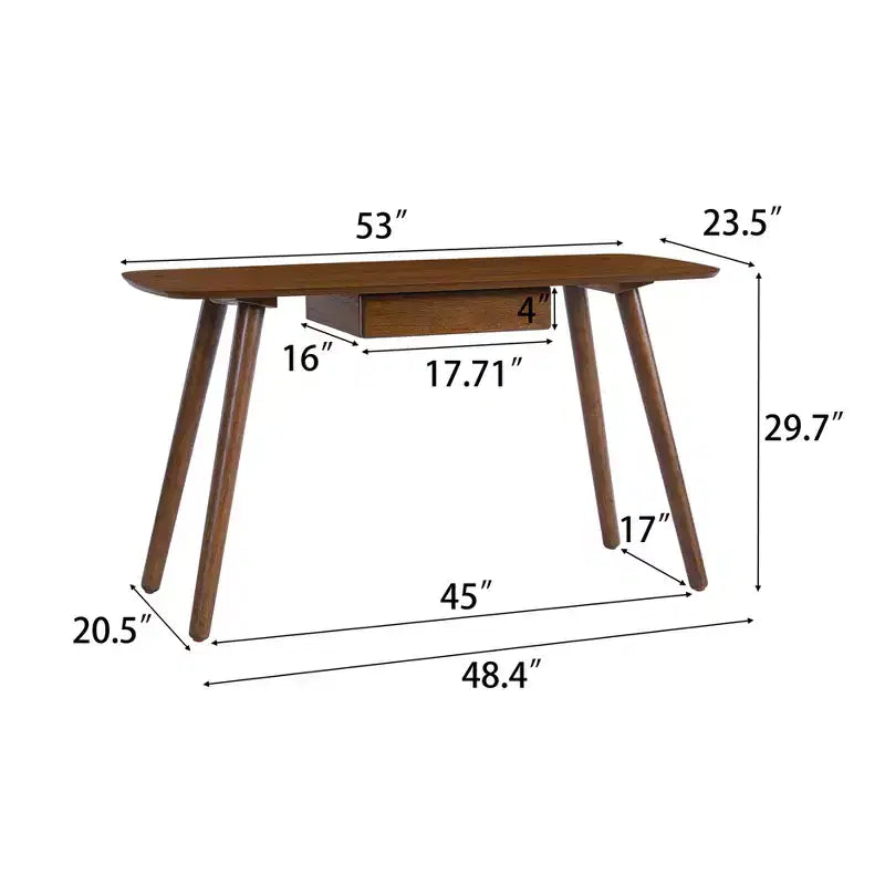 Christopher Knight Home Lombok Versatile Wood Home Office Computer Desk with 1 Drawer, Walnut