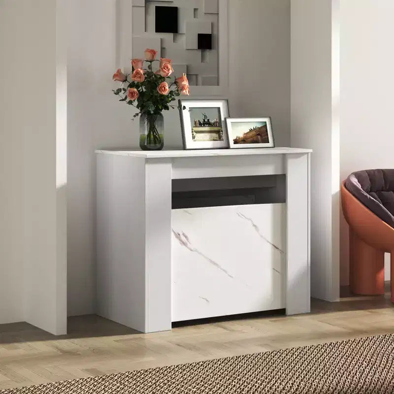 CLIHOME 118.11 Large Multi-functional Extendable Console Table, Dining Table for 5-8 Peoples