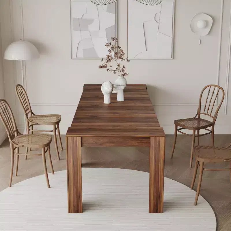 CLIHOME 118.11 Large Multi-functional Extendable Console Table, Dining Table for 5-8 Peoples