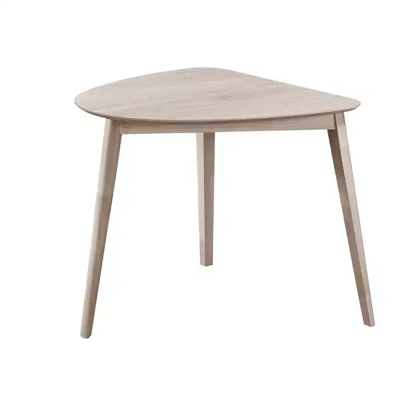 New Classic Furniture,Oscar 3-Piece Wood Dining Set, White Ash