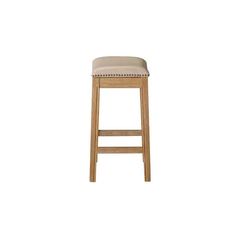 Maven Lane Adrien Backless Saddle Counter Stool with Fabric Upholstery 26