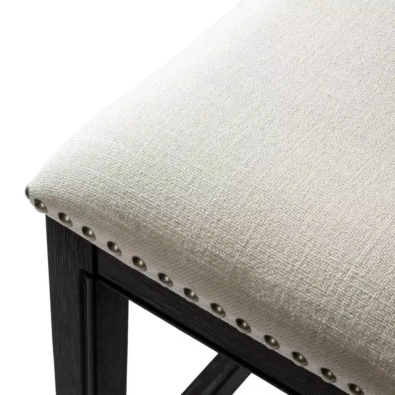 Maven Lane Adrien Backless Saddle Counter Stool with Fabric Upholstery 26