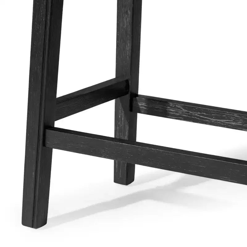 Maven Lane Adrien Backless Saddle Counter Stool with Fabric Upholstery 26
