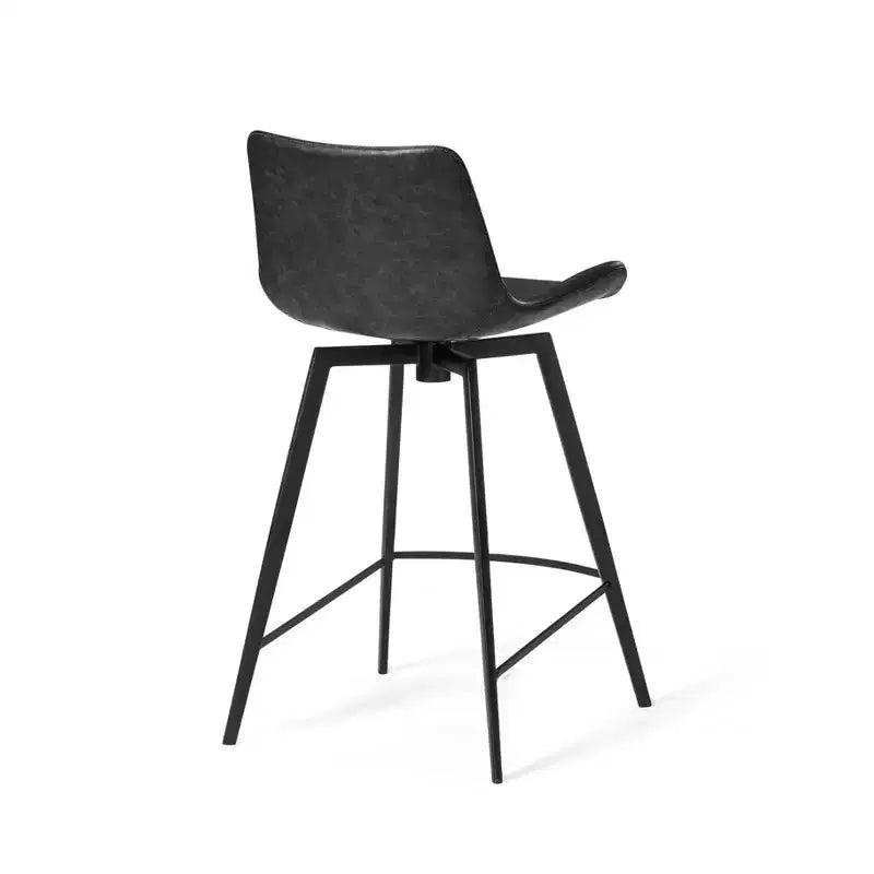 Maven Lane Victor Counter Stool with Faux Leather 26
