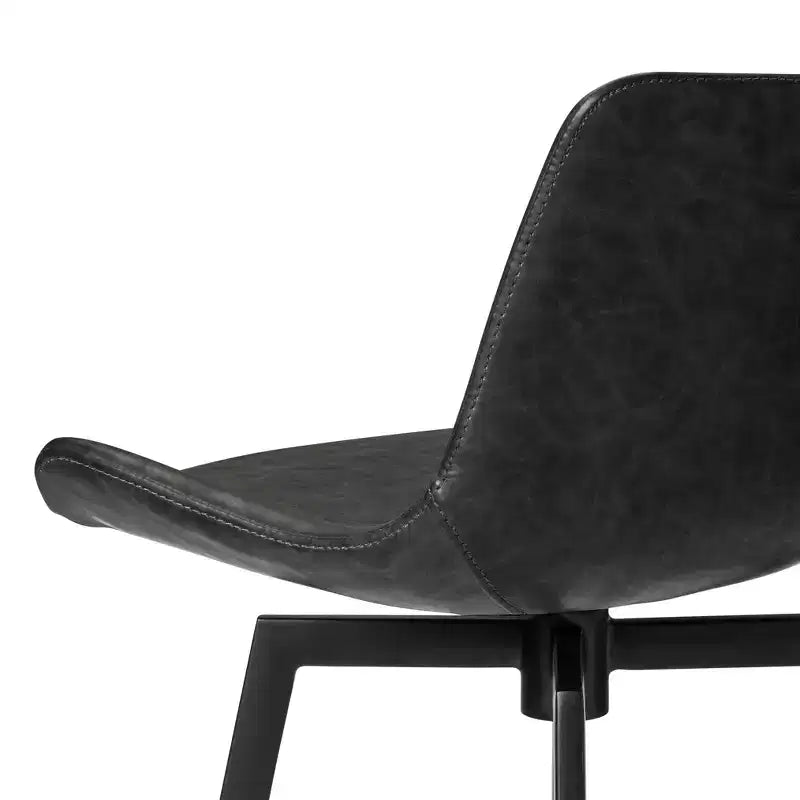Maven Lane Victor Counter Stool with Faux Leather 26