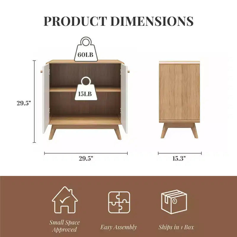 Ren Home Leva Scandinavian Style Accent Cabinet