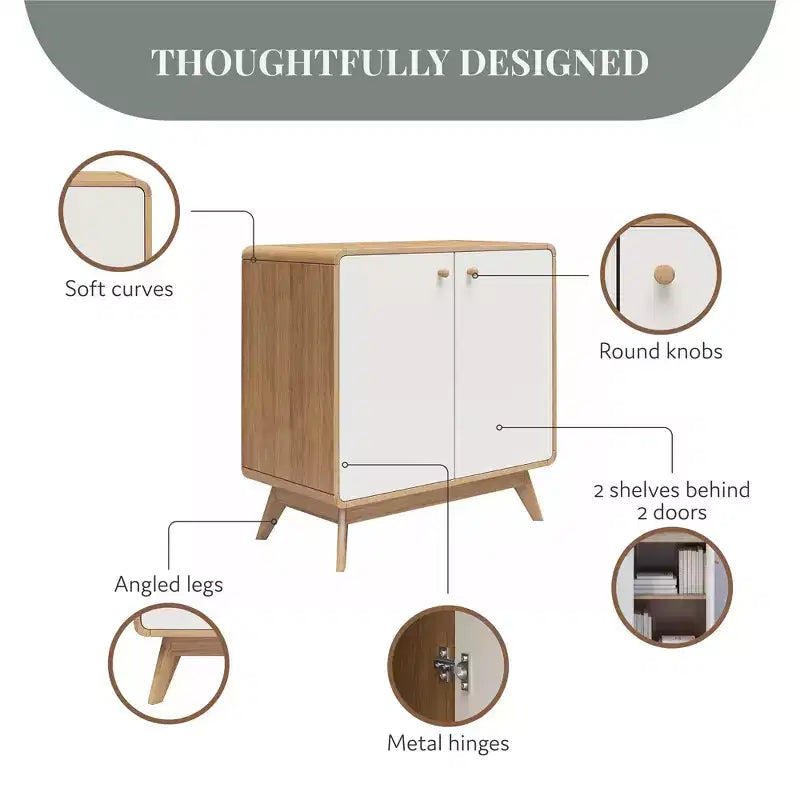 Ren Home Leva Scandinavian Style Accent Cabinet