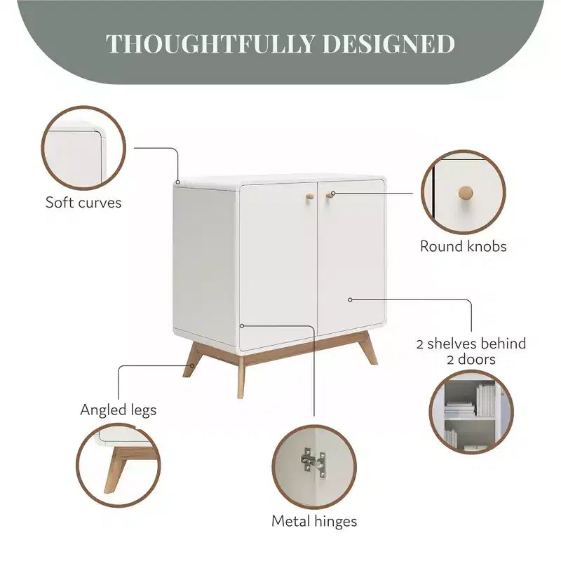 Ren Home Leva Scandinavian Style Accent Cabinet