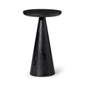 Maven Lane Owen Rustic Wooden Round Drink Table 12x20