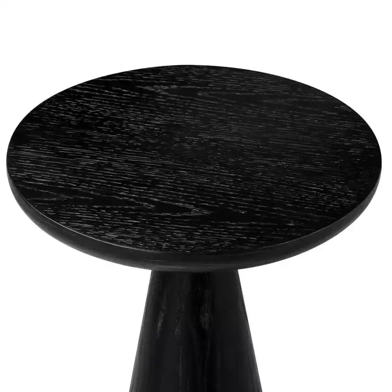Maven Lane Owen Rustic Wooden Round Drink Table 12x20