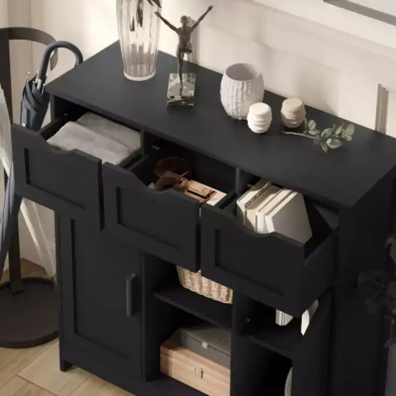 Storage Cabinets,Wooden Floor Cabinet,with Drawers and Shelves Storage Cabinets,Accent Cabinet for Living Room,Bedroom,Bathroom Furniture Home Decor
