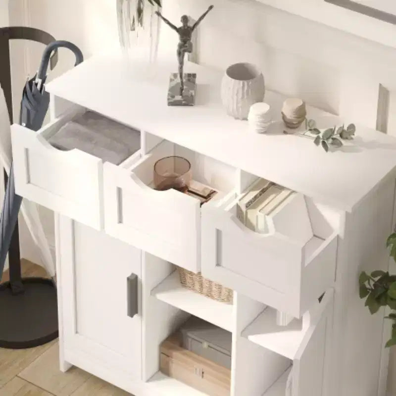 Storage Cabinets,Wooden Floor Cabinet,with Drawers and Shelves Storage Cabinets,Accent Cabinet for Living Room,Bedroom,Bathroom Furniture Home Decor