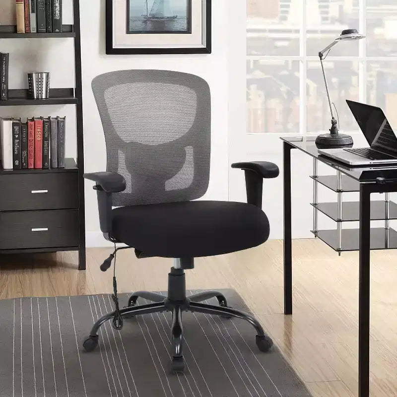 BestMassage Ergonomic Big and Tall Office Chair 400lbs Mesh Desk Chair for Heavy People