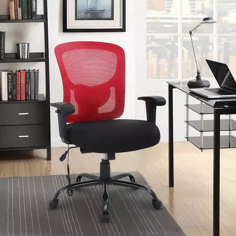 BestMassage Ergonomic Big and Tall Office Chair 400lbs Mesh Desk Chair for Heavy People