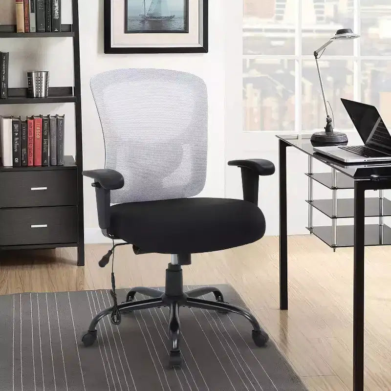 BestMassage Ergonomic Big and Tall Office Chair 400lbs Mesh Desk Chair for Heavy People