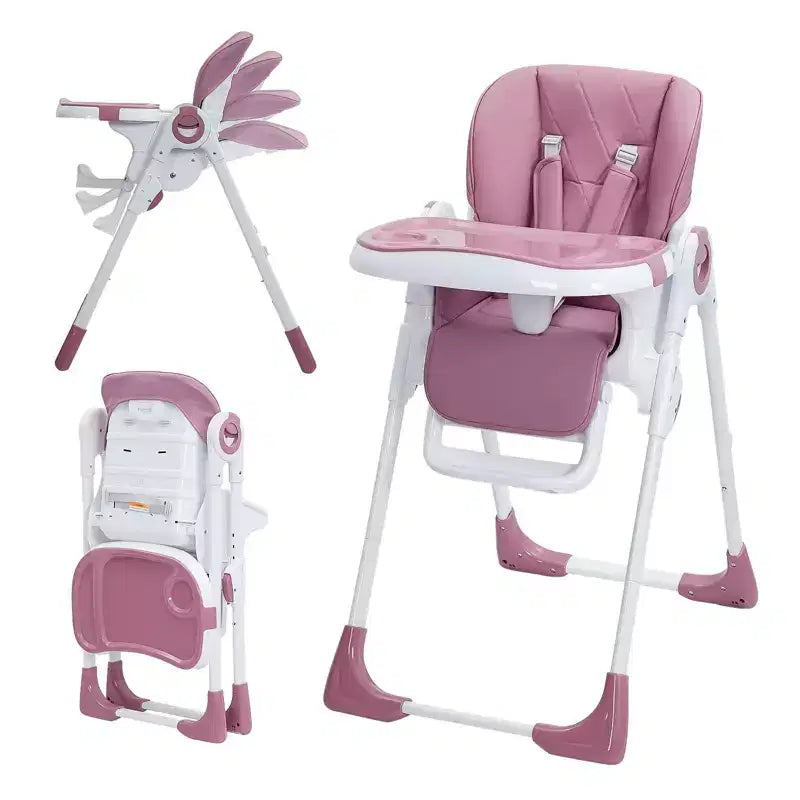 Baby High Chair, Multifunctional Infant Highchairs with Adjustable Height and Recline, Foldable High Chair for Babies & Toddlers, High Chair