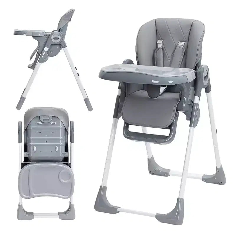 Baby High Chair, Multifunctional Infant Highchairs with Adjustable Height and Recline, Foldable High Chair for Babies & Toddlers, High Chair