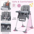 Baby High Chair, Multifunctional Infant Highchairs with Adjustable Height and Recline, Foldable High Chair for Babies & Toddlers, High Chair